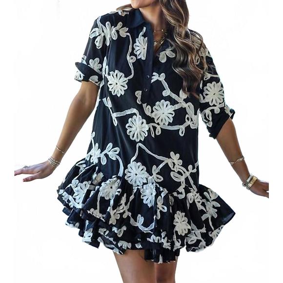 NEW SOFIE THE LABEL ivanna mini dress in black - Picture 4 of 4